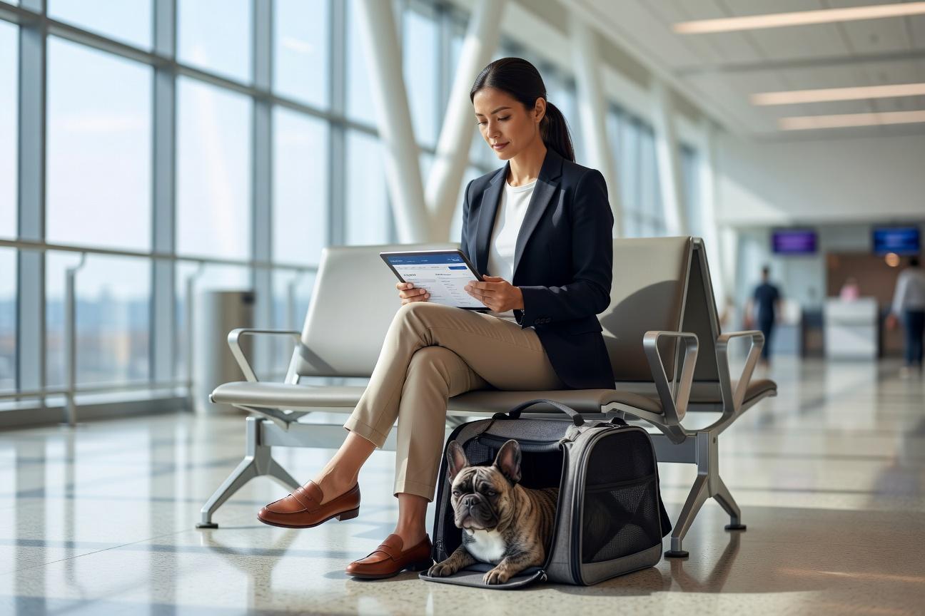 Jak przygotować lot z buldogiem francuskim samolotem