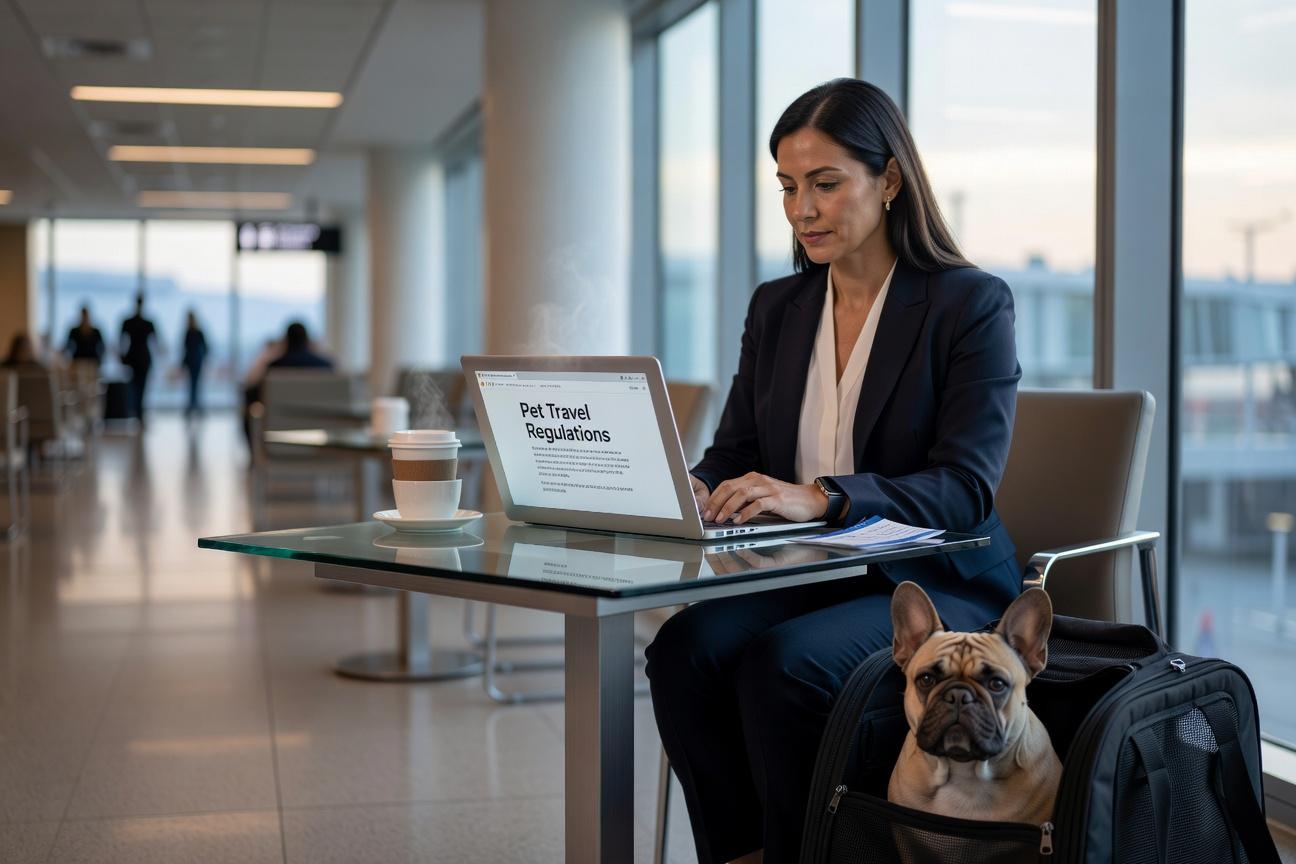 Jak przygotować lot z buldogiem francuskim samolotem